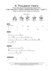 A Thousand Years mini preview