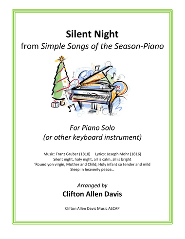 Coventry Carol (solo piano) arr. Clifton Davis