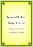 Galop Infernal, arranged for instruments in four parts