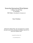 Somewhat International Wind Quintet