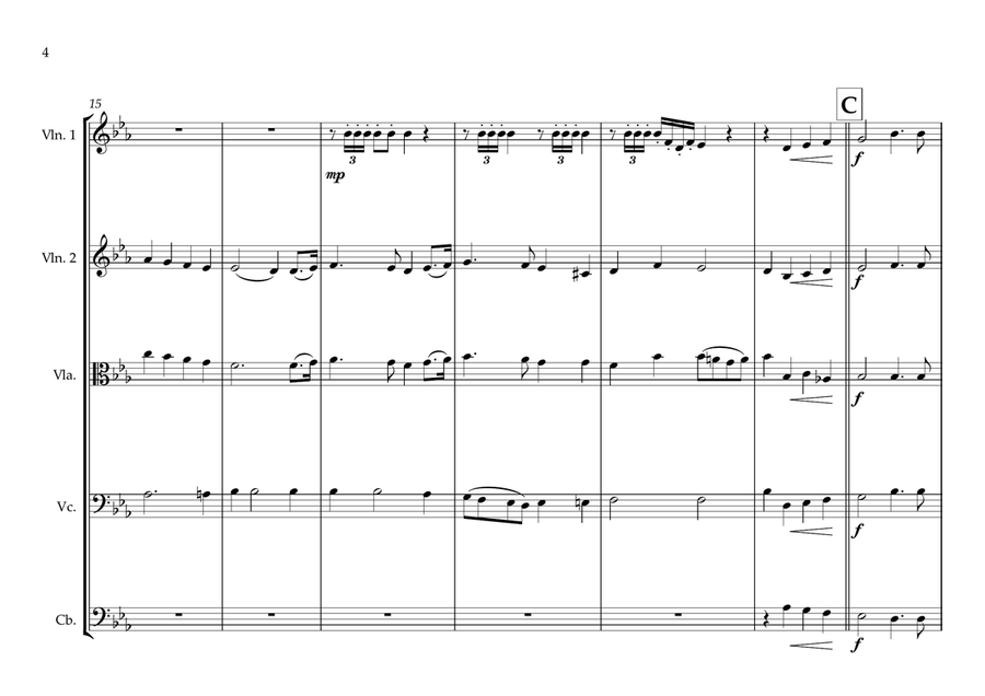 Canadian National Anthem for String Orchestra (MFAO World National Anthem Series) String Orchestra scores gallery preview page 4