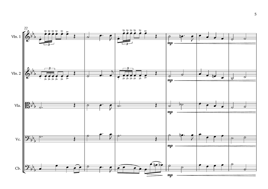 Canadian National Anthem for String Orchestra (MFAO World National Anthem Series) String Orchestra scores gallery preview page 5
