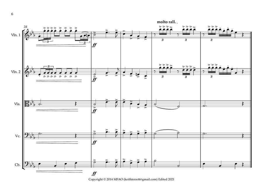 Canadian National Anthem for String Orchestra (MFAO World National Anthem Series) String Orchestra scores gallery preview page 6