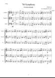 Beethoven 7th 2.Mov. String trio