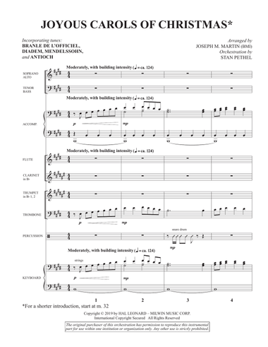 Joyous Carols of Christmas (Consort) - Full Score