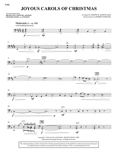 Joyous Carols of Christmas (Full Orchestra) - Cello
