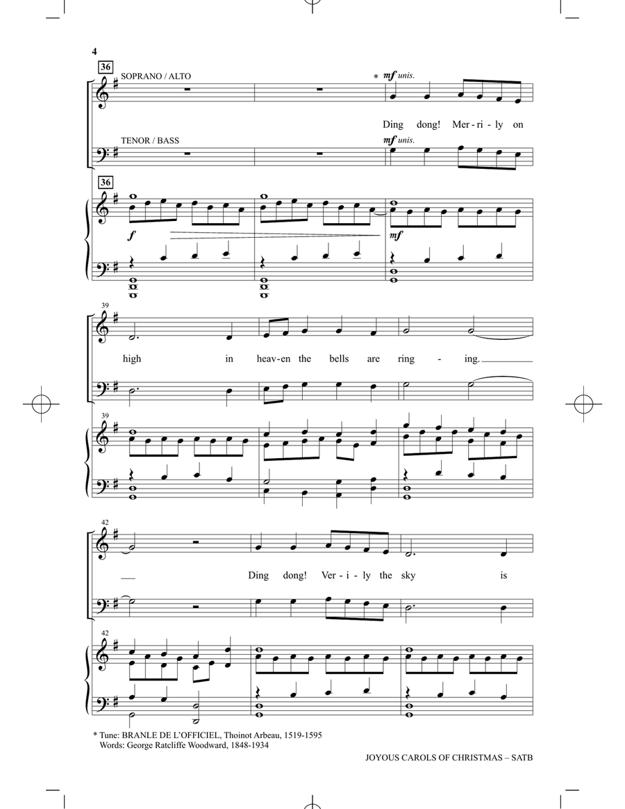 Joyous Carols Of Christmas 4-Part scores gallery preview page 3
