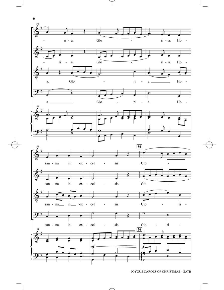 Joyous Carols Of Christmas 4-Part scores gallery preview page 5