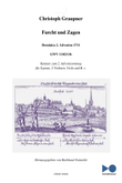 Graupner Christoph Cantata Furcht und Zagen GWV 1102/11b