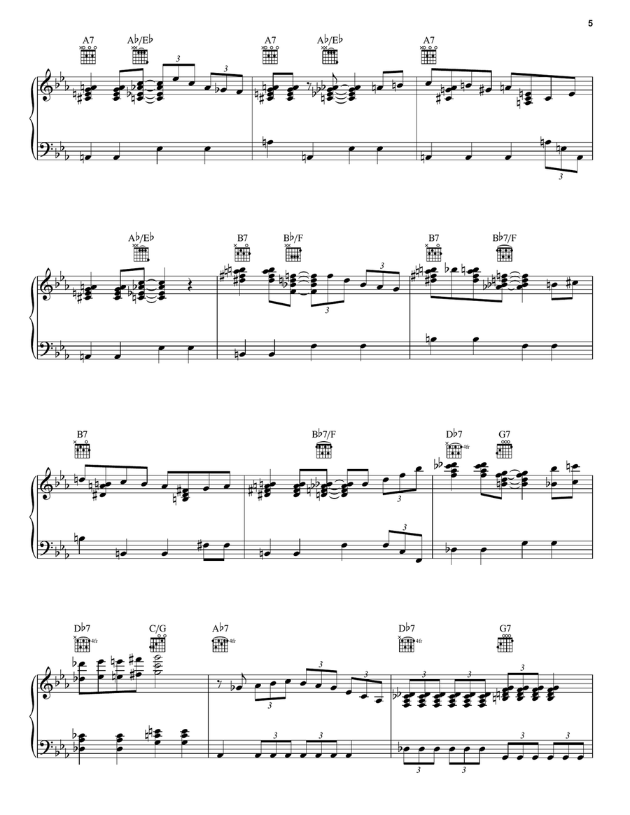 Mungojerrie And Rumpleteazer (from the Motion Picture Cats) Piano, Vocal, Guitar scores gallery preview page 5