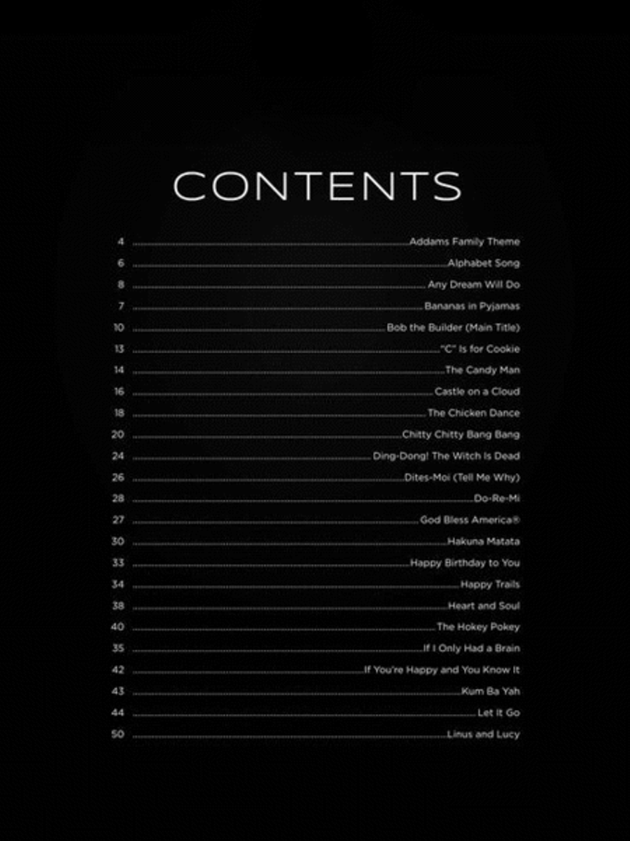 First 50 Kids' Songs You Should Play on Guitar Guitar Tablature scores gallery preview page 3