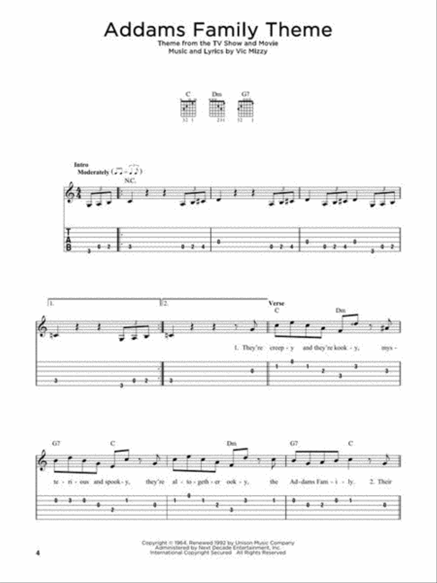 First 50 Kids' Songs You Should Play on Guitar Guitar Tablature scores gallery preview page 5