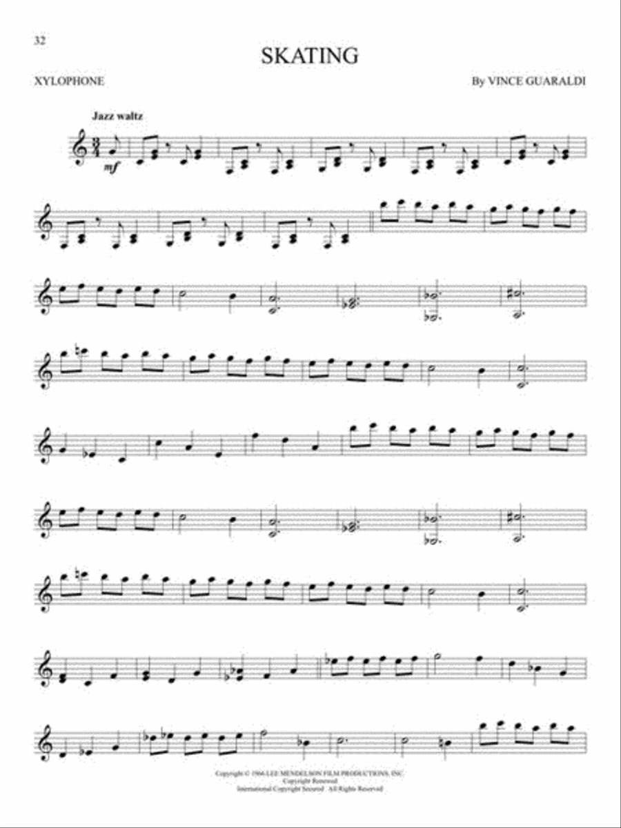 First 50 Songs You Should Play on Xylophone Percussion scores gallery preview page 6
