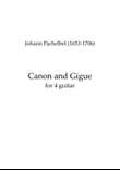 Pachelbel's Canon and Gigue for 4 guitars