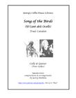 Song of the Birds for cello & guitar / 2 cellos