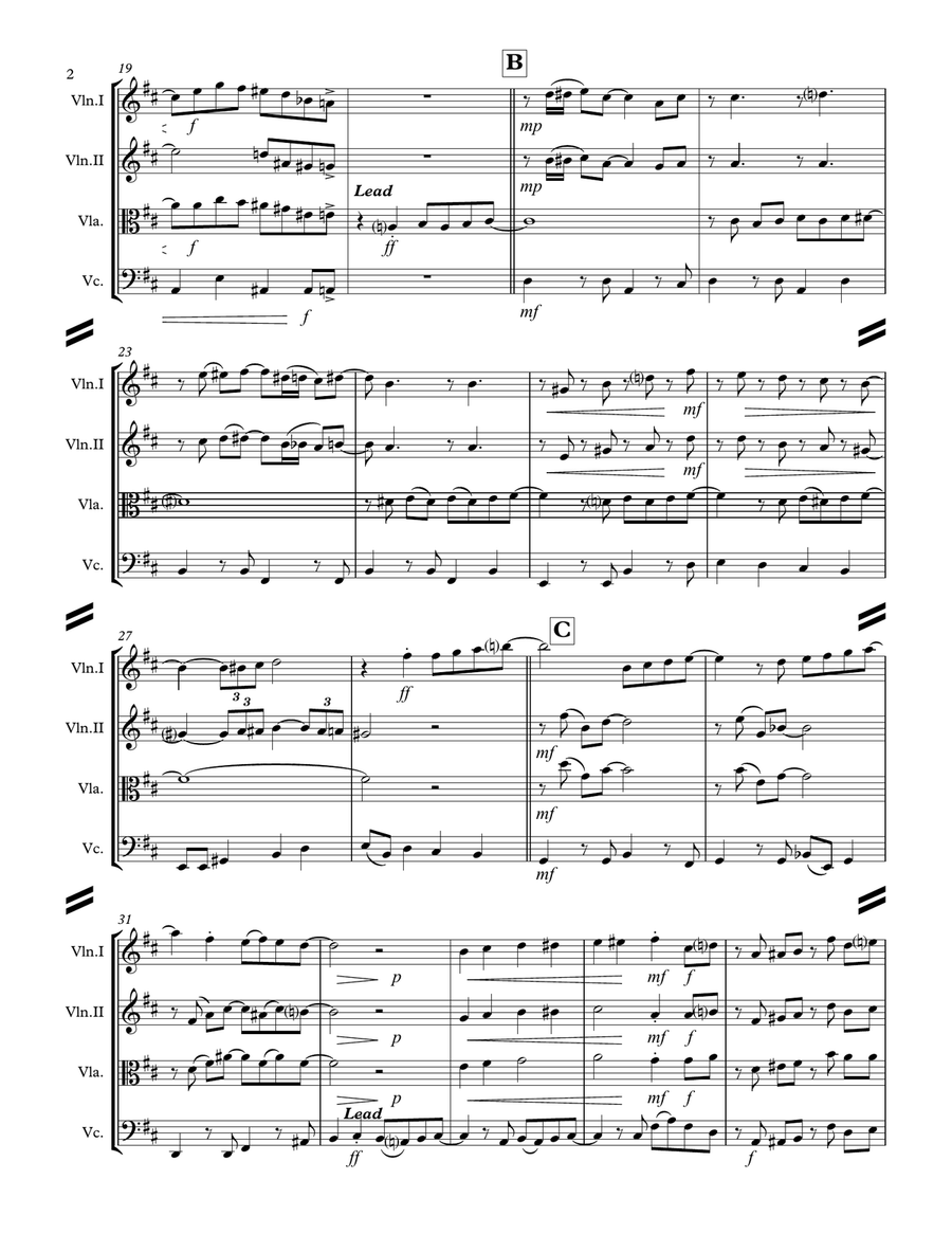 It Had to Be You (for String Quartet) String Quartet scores gallery preview page 3