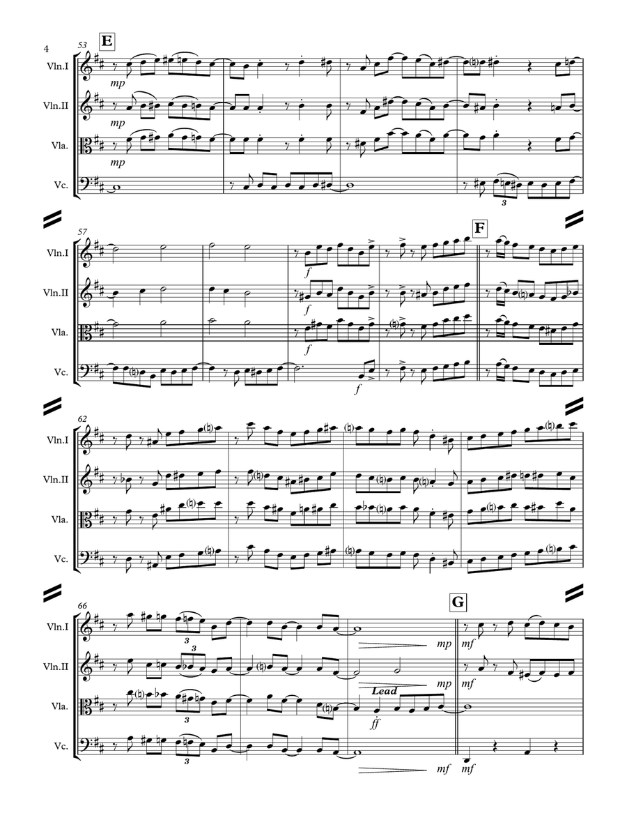 It Had to Be You (for String Quartet) String Quartet scores gallery preview page 5
