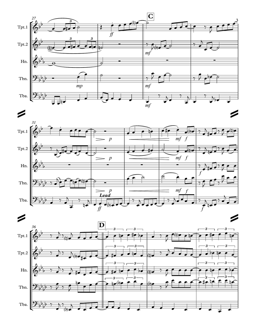 It Had to Be You (for Brass Quintet) Brass Quintet scores gallery preview page 4