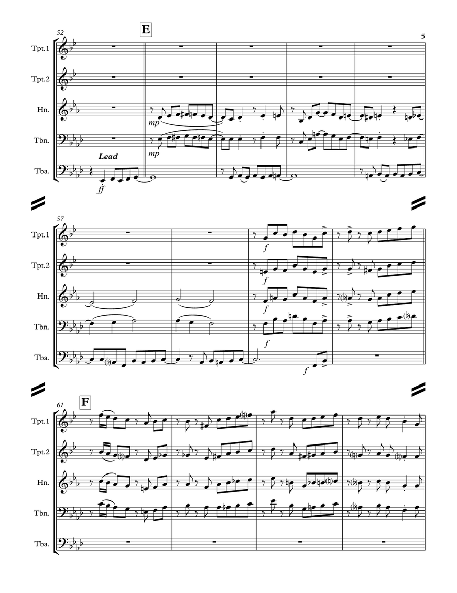 It Had to Be You (for Brass Quintet) Brass Quintet scores gallery preview page 6