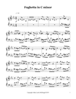 Fughetta in C minor