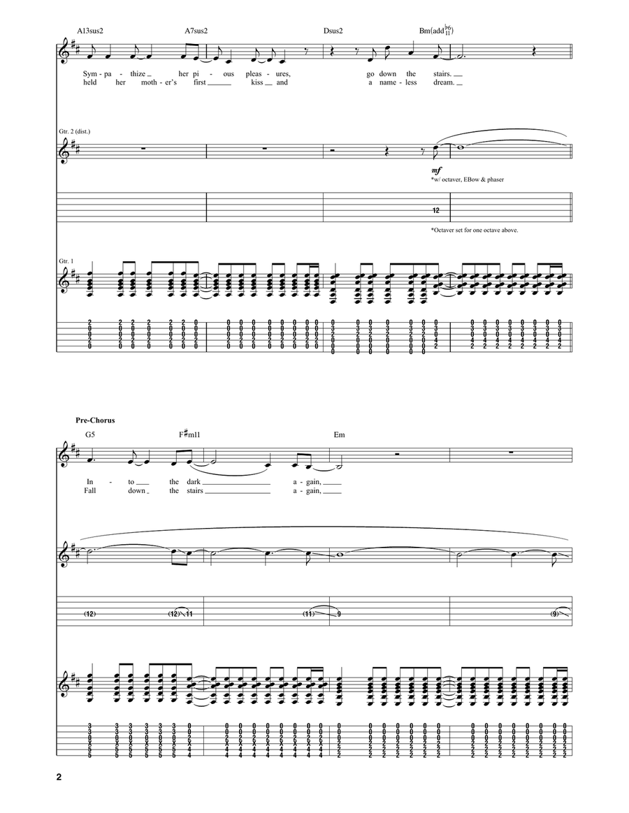 Real Love Real Love Guitar Tablature scores gallery preview page 2