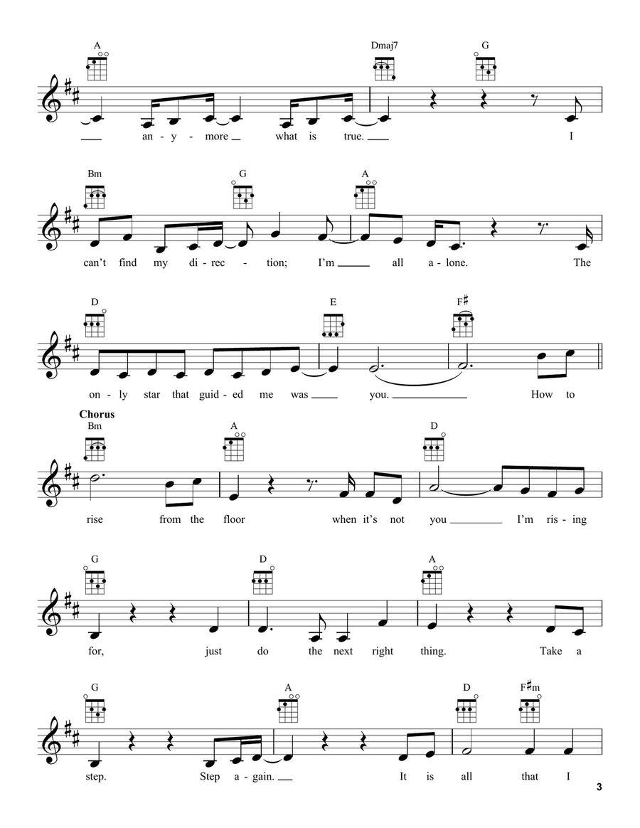The Next Right Thing (from Disney's Frozen 2) Ukulele scores gallery preview page 3