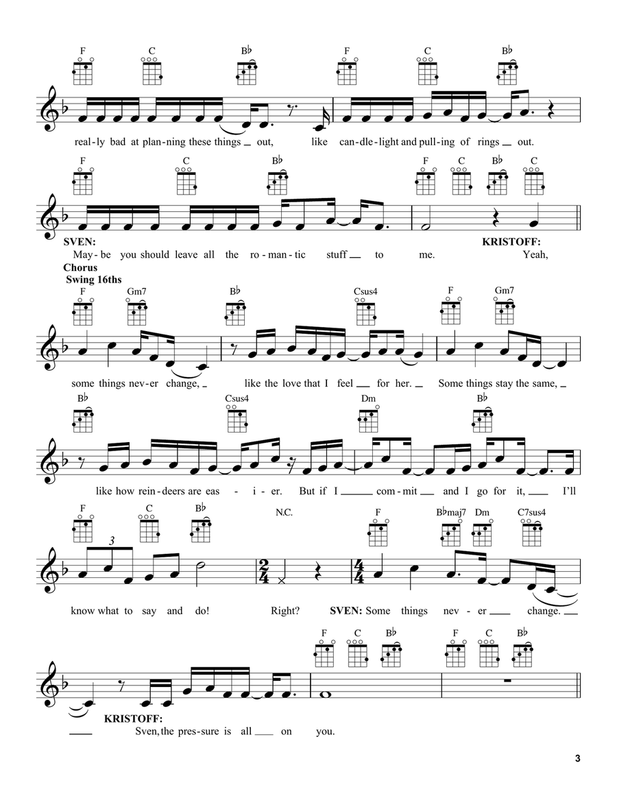 Some Things Never Change (from Disney's Frozen 2) Ukulele scores gallery preview page 3