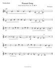 Bela Bartok - Peasant Song - Violin Solo