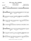 Oh Come, All Ye Faithful, with Gloria Refrain (Violin Part)