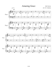 Amazing Grace (student - teacher piano duet)