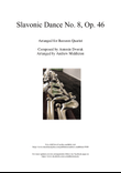 Slavonic Dance No. 8 in G Minor arranged for Bassoon Quartet