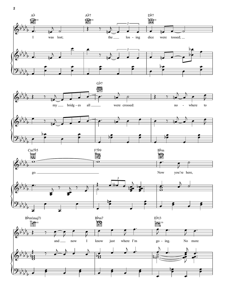 Just In Time Just In Time Piano, Vocal, Guitar scores gallery preview page 2