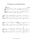 10 Variations on an Original Theme