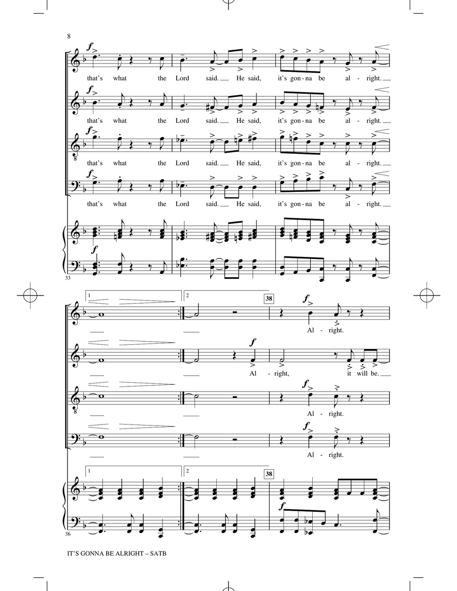 It's Gonna Be Alright It's Gonna Be Alright 4-Part scores gallery preview page 6