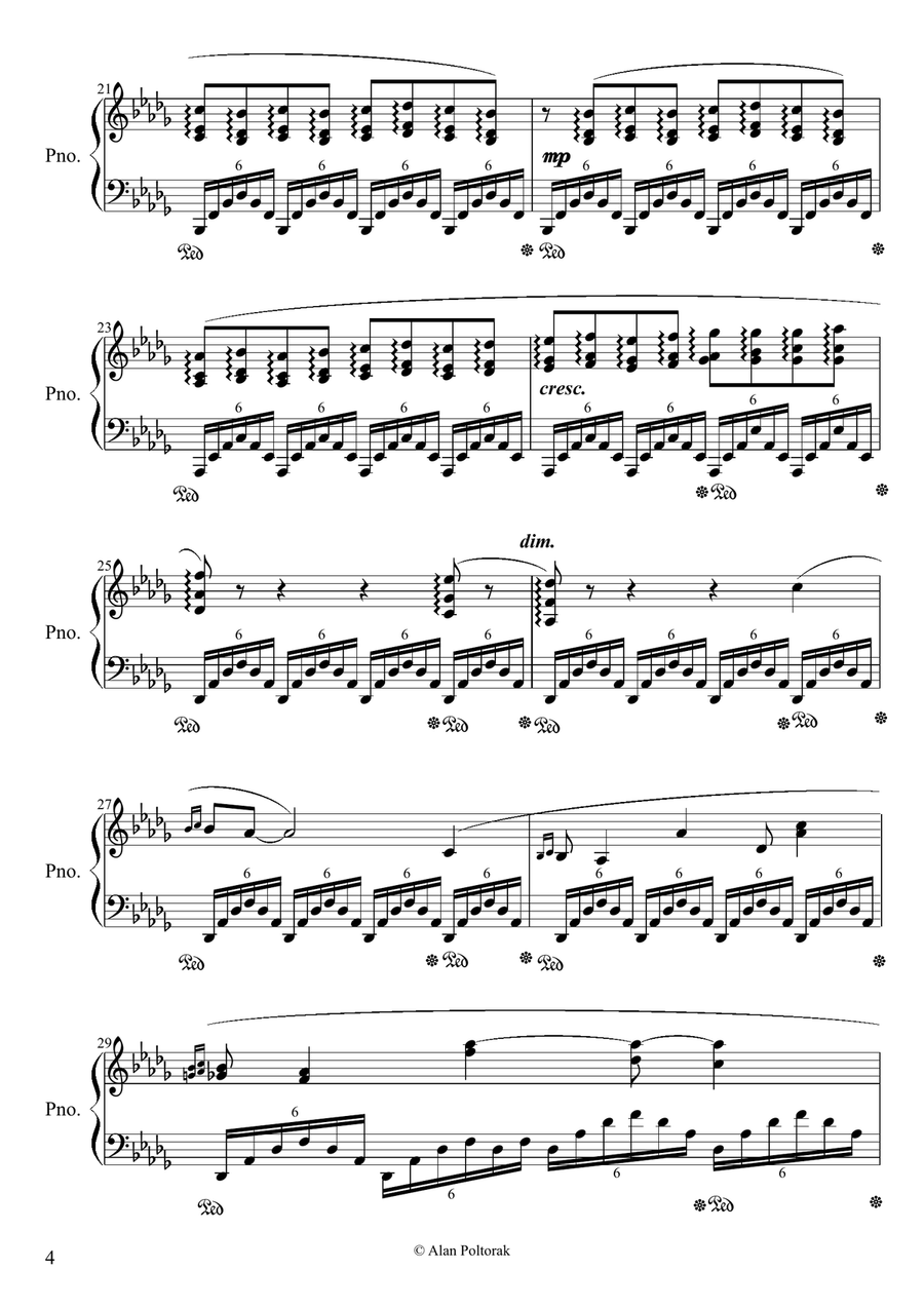 Daydream Daydream Piano Solo scores gallery preview page 4
