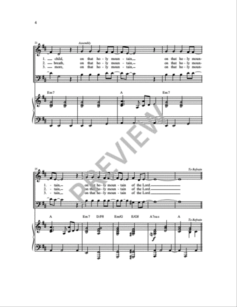 On That Holy Mountain On That Holy Mountain 4-Part scores gallery preview page 13