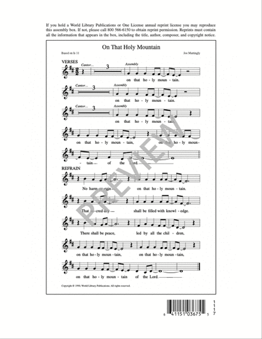 On That Holy Mountain On That Holy Mountain 4-Part scores gallery preview page 5