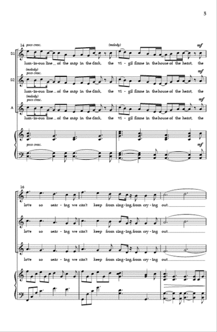 Where the Light Begins (SSA) SSA scores gallery preview page 4