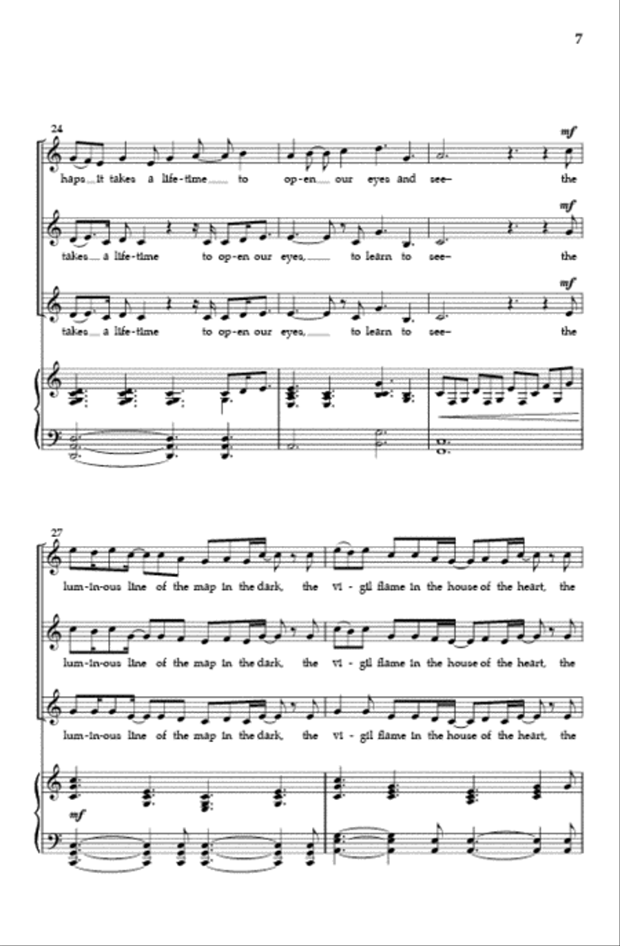 Where the Light Begins (SSA) SSA scores gallery preview page 6
