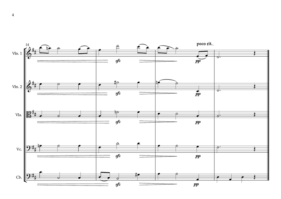Czech National Anthem for String Orchestra (MFAO World National Anthem Series) String Orchestra scores gallery preview page 4