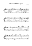 Ballad for Children- piano