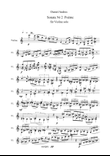 Sonata Nr 2 for violin solo op. 76