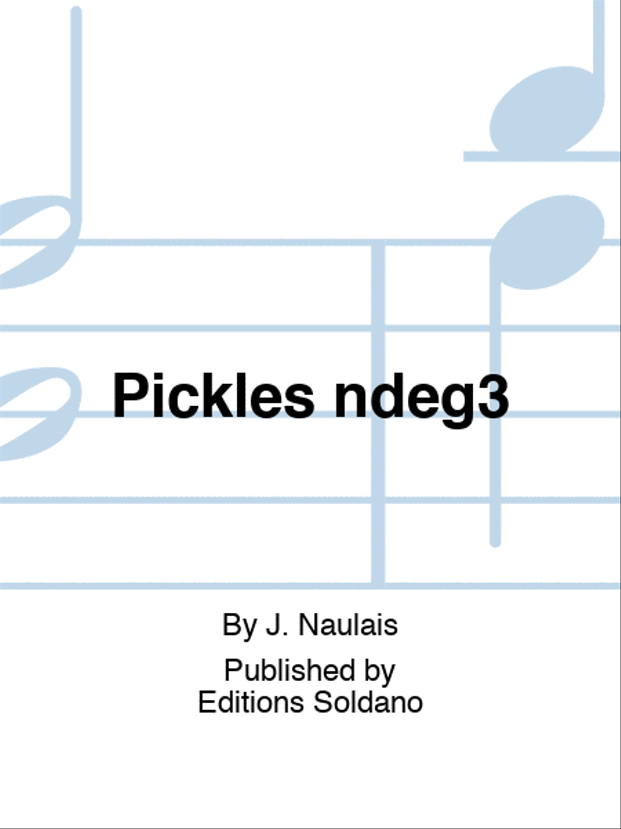 Pickles n°3 Trumpet Solo scores gallery preview page 1