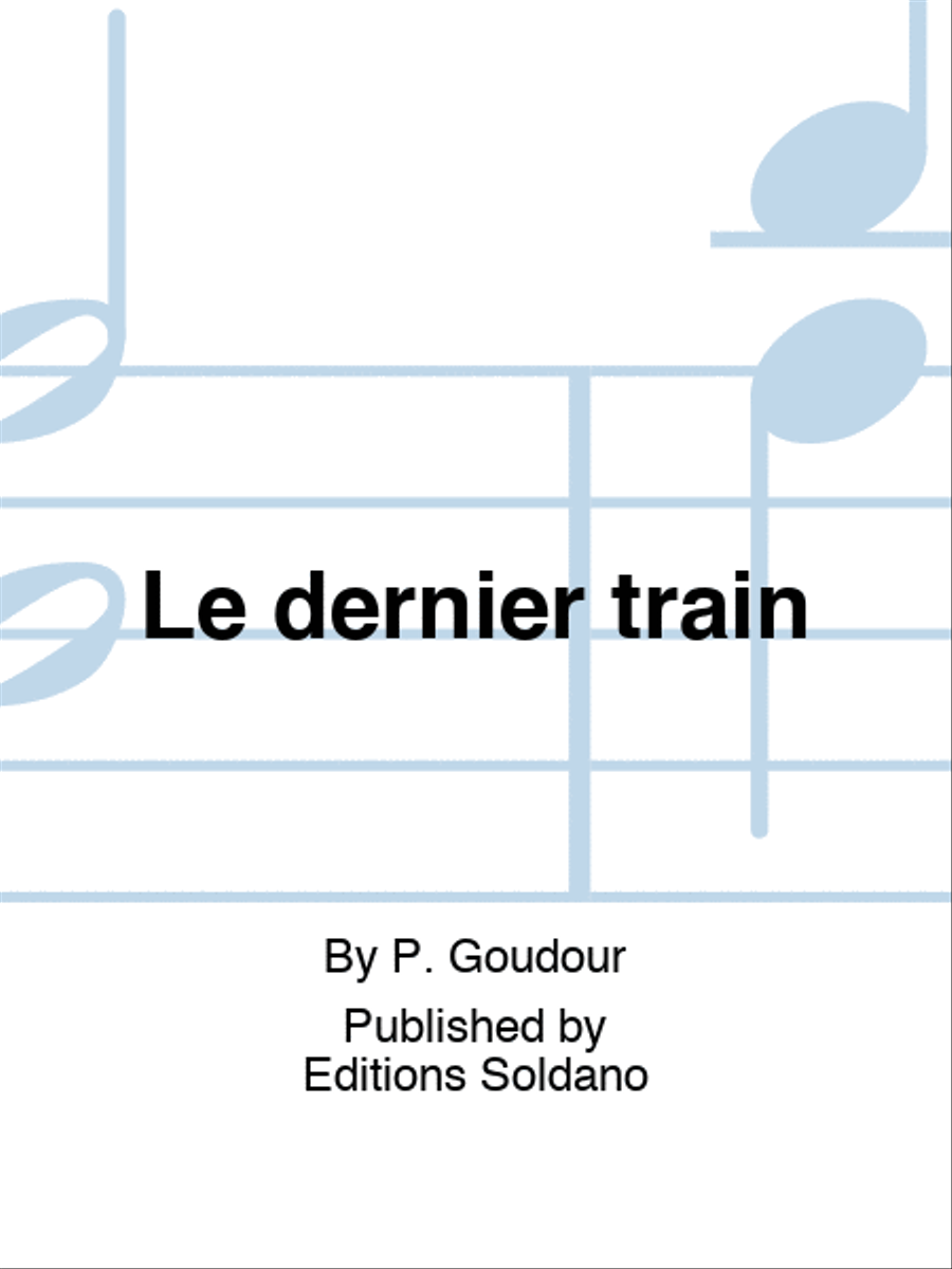 Le dernier train Chamber Music scores gallery preview page 1