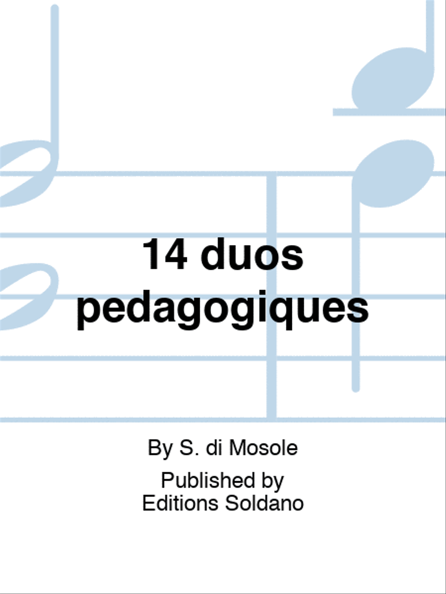 14 duos pédagogiques Guitar scores gallery preview page 1