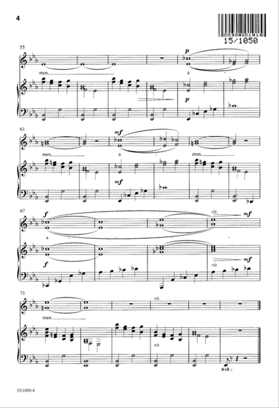Praise Him for Peace on Earth (Digital Download) Unison Choir scores gallery preview page 4