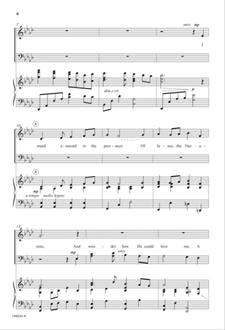 My Savior's Love (Digital Download) 4-Part scores gallery preview page 4