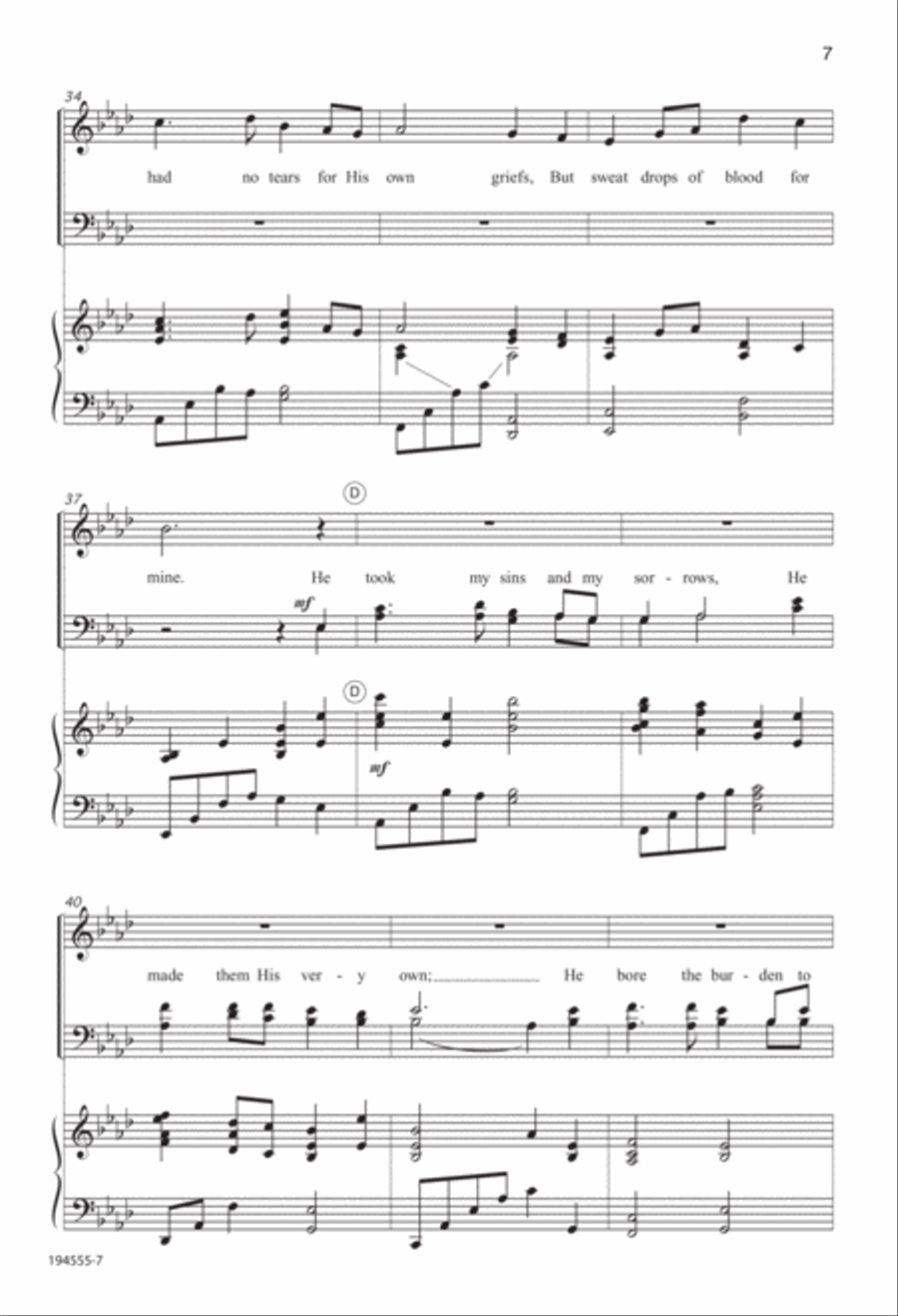My Savior's Love (Digital Download) 4-Part scores gallery preview page 7