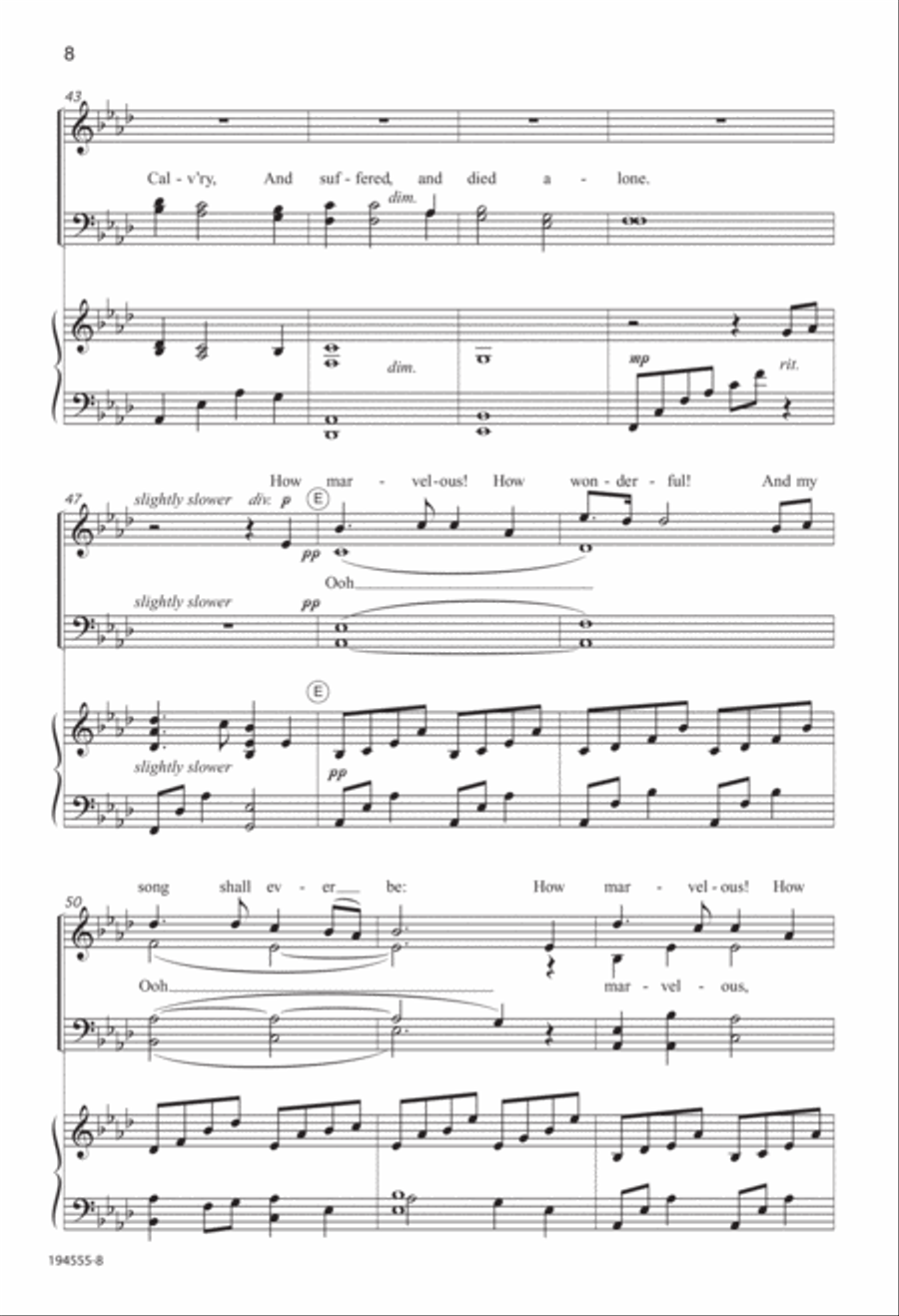 My Savior's Love (Digital Download) 4-Part scores gallery preview page 8