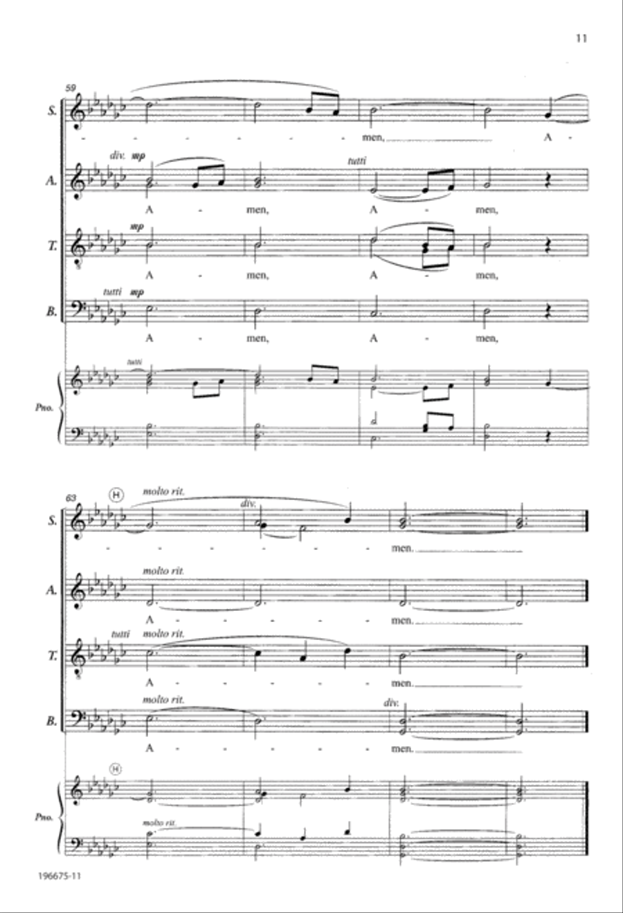 Benediction (Digital Download) Divisi scores gallery preview page 11